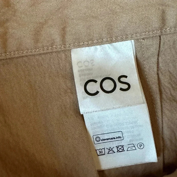 COS women’s regular chino trouser pants khaki jeans straight leg size 8 - Picture 3 of 10